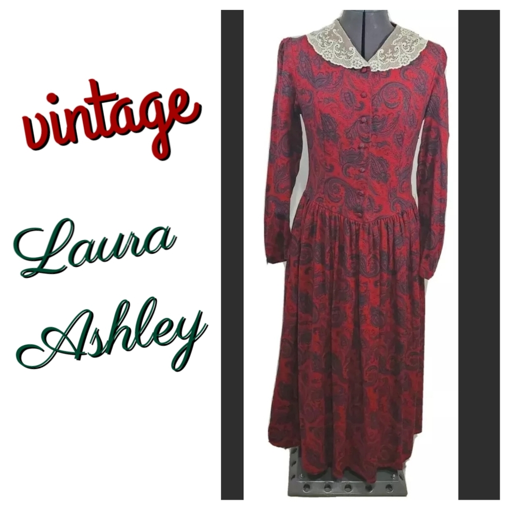 Vtg NWT Laura Ashley Dress Prairie Cottage Core